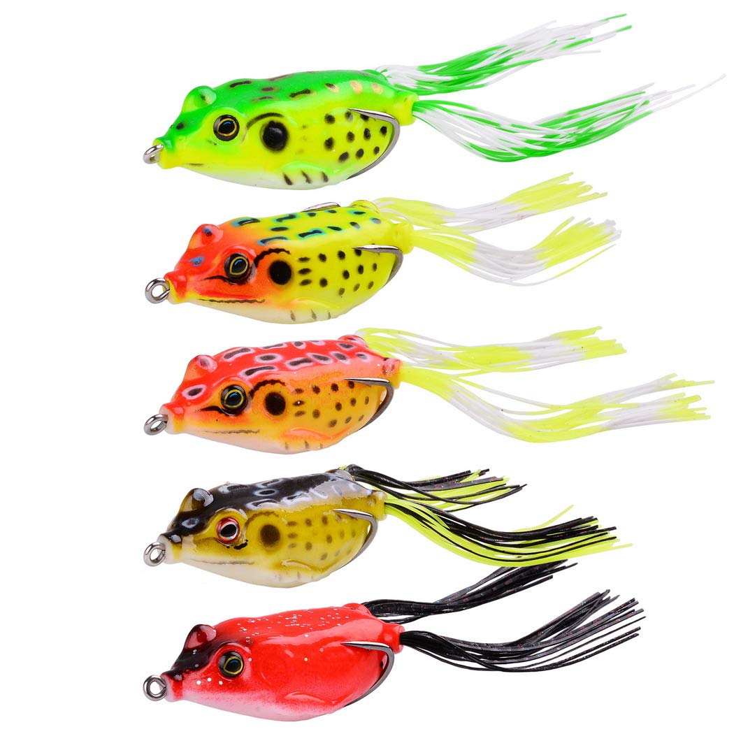 Fishing Lures Kit Mixed Including Minnow Popper Crank Baits with Hooks for Saltwater Freshwater Trout Bass Salmon Fishing