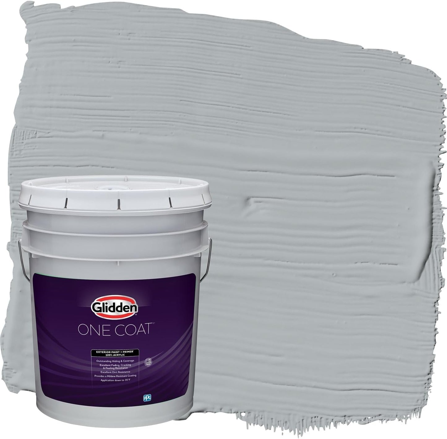 Glidden Exterior Paint + Primer: Black/Black Magic, One Coat, Satin, 1-Gallon