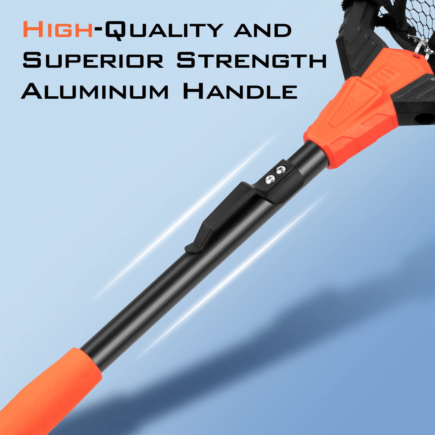 KastKing Pontus Fishing Net, Foldable & Lightweight Landing Net with Built in Length Scale, Strength Aluminum Handle, Fishing Gear and Gift for Men