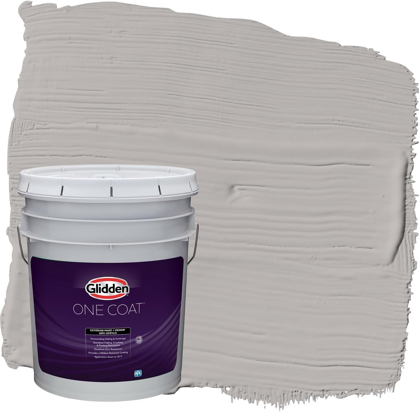 Glidden Exterior Paint + Primer: Black/Black Magic, One Coat, Satin, 1-Gallon
