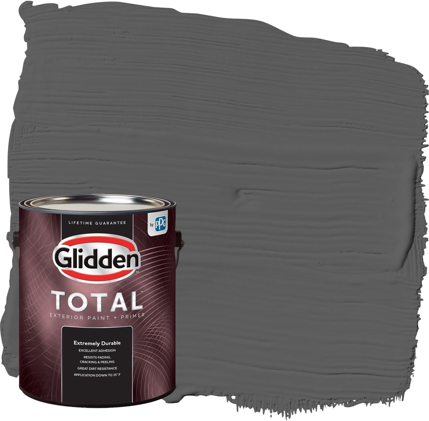 Glidden Exterior Paint + Primer: Black/Black Magic, One Coat, Satin, 1-Gallon