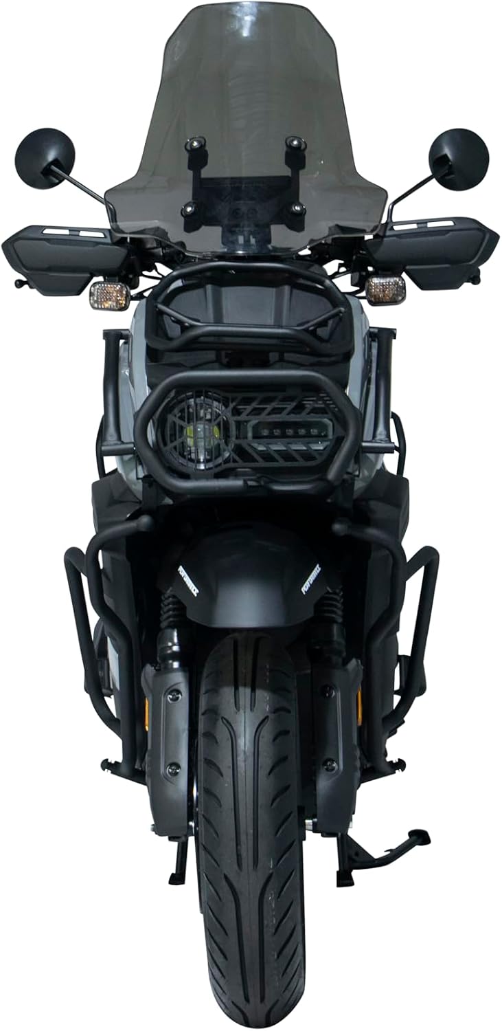 HHH Tank Supreme 200cc Scooter Motorcycle with Windshield Big Wheels EFI Scooter Vitacci Tank 200 Moped Fully Automatic Bike with Matching Rear Trunk