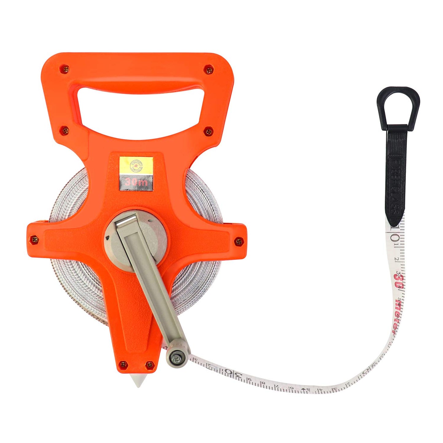 QWORK Tape Measure, 1/2" x 330' Open Reel Dual Sided Fiberglass Tape Measure for Engineer, Yard and Field, Measuring Tape