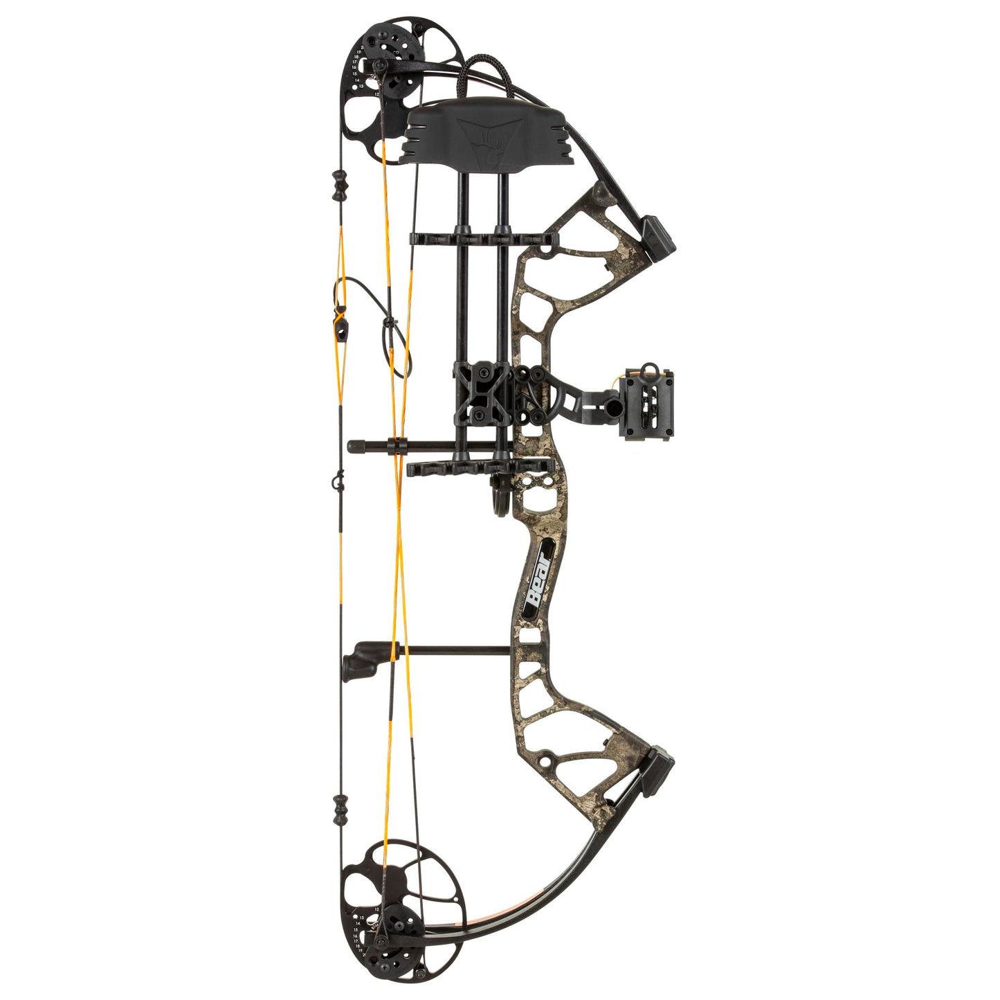 Bear Archery Royale Ready to Hunt Compound Bow Package for Adults and Youth, 12”- 27” Draw Length, 5-50 Lbs Draw Weight, Up to 290 FPS, Limbs Made in USA, Limited Life-Time Warranty