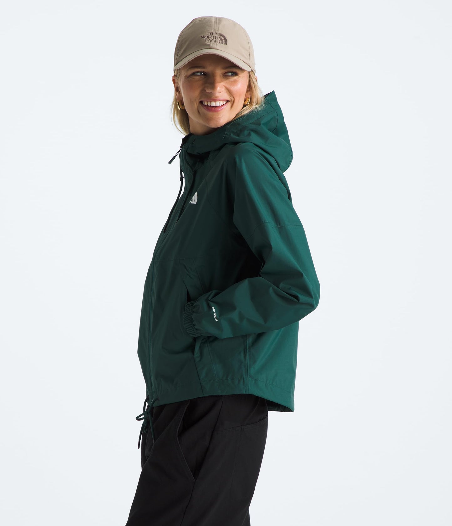 THE NORTH FACE Women's Antora Rain Hoodie (Standard & Plus Size) | Wind & Waterproof With Adjustable Hood & Drawcord Hem