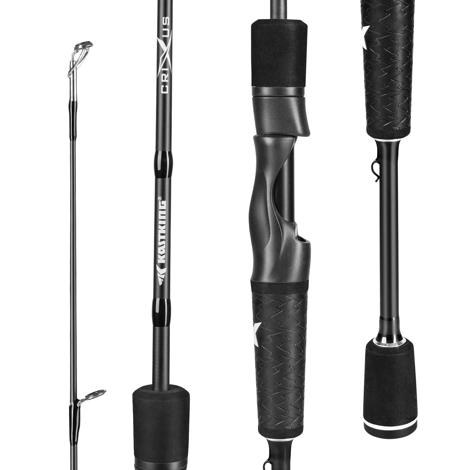 KastKing Crixus Fishing Rods, Spinning Rod 5ft 6in-Light - M Fast-2pcs ...