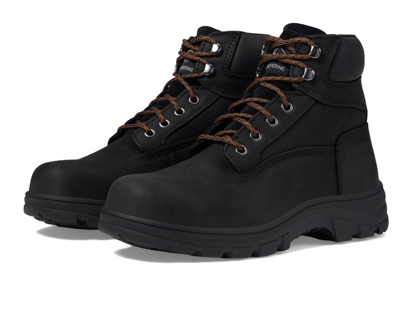 Wolverine Carlsbad Women's 6" Waterproof Steel Toe Construction Boot, Black, 5.5