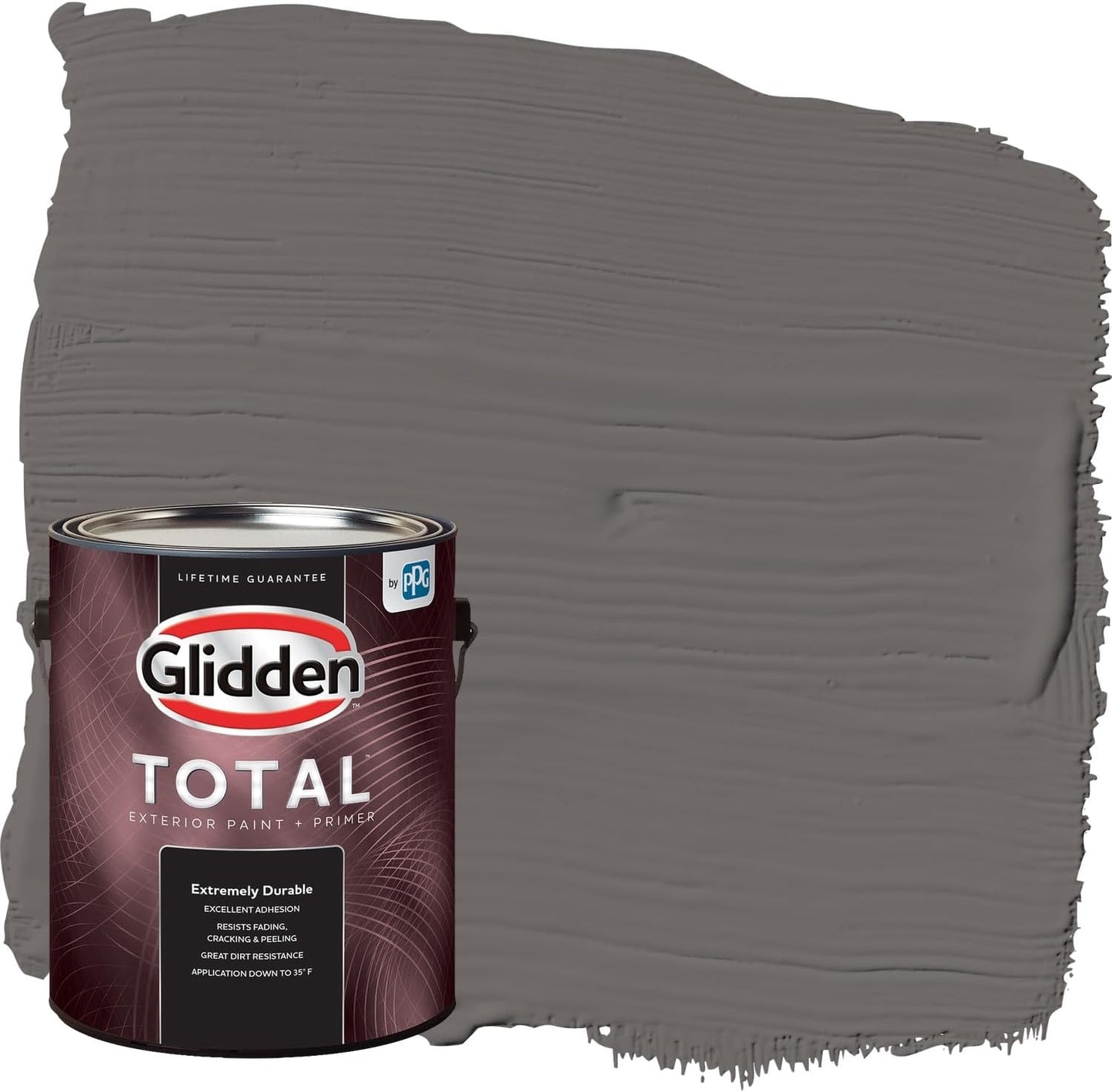Glidden Exterior Paint + Primer: Black/Black Magic, One Coat, Satin, 1-Gallon