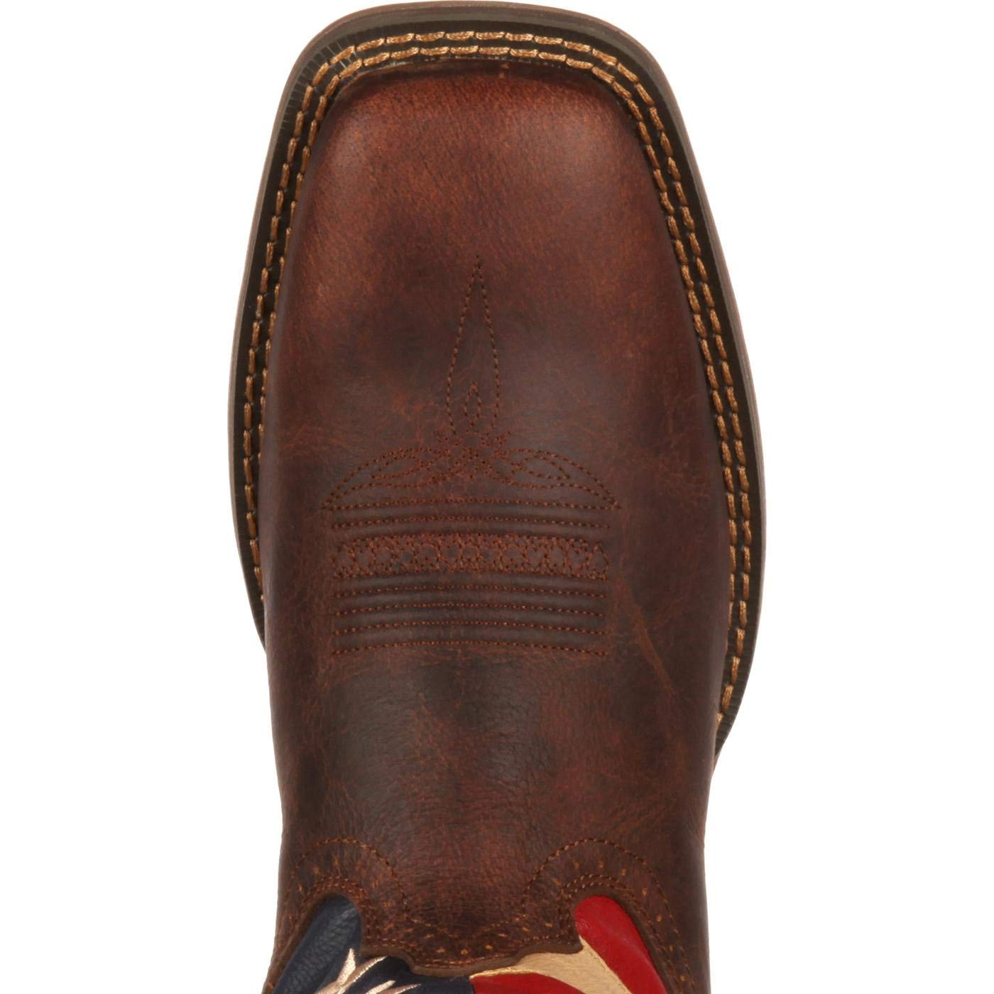Durango Men's Patriotic Pull-On Western Flag Boots Brown