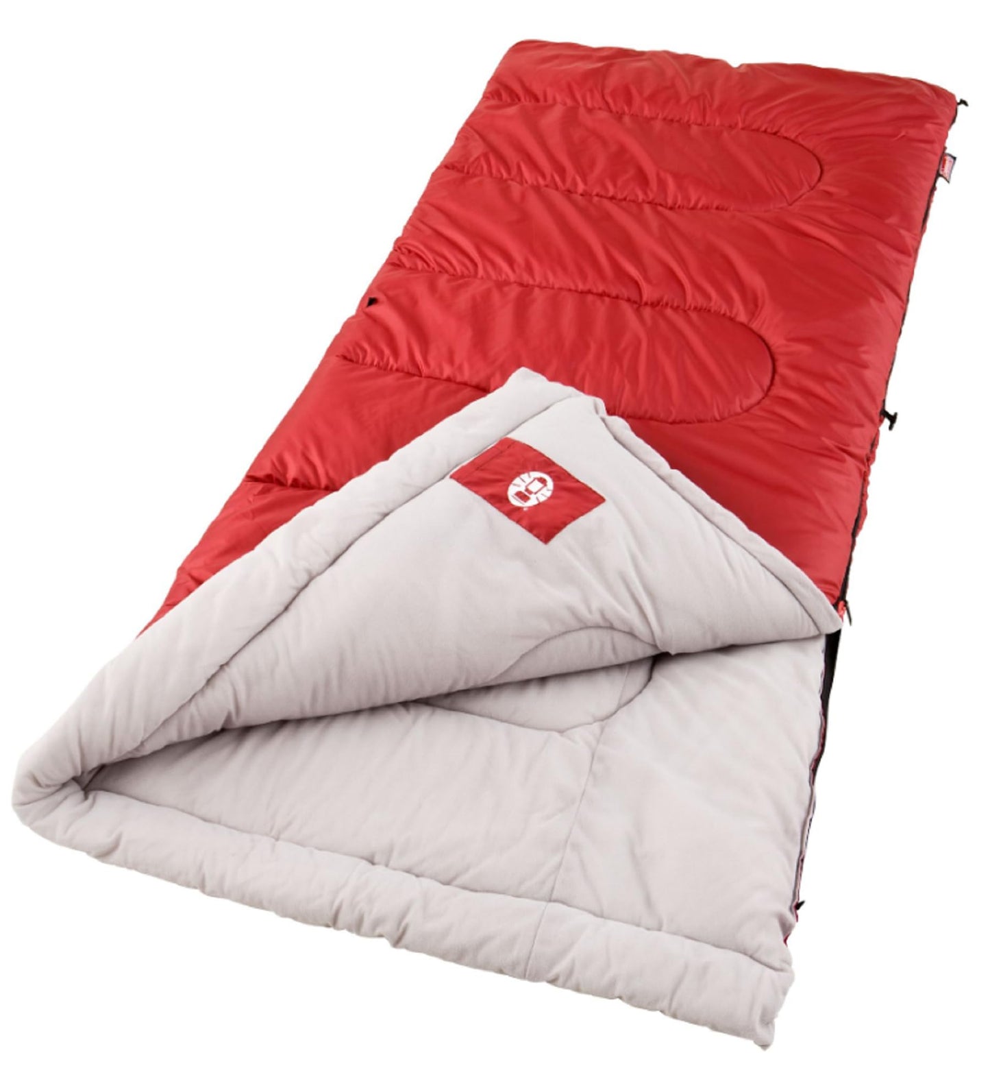 Coleman Palmetto 30⁰F to 50⁰F Adult Sleeping Bag, Cool-Weather Sleeping Bag with Snag-Free Zipper & Soft Liner, Machine Washable