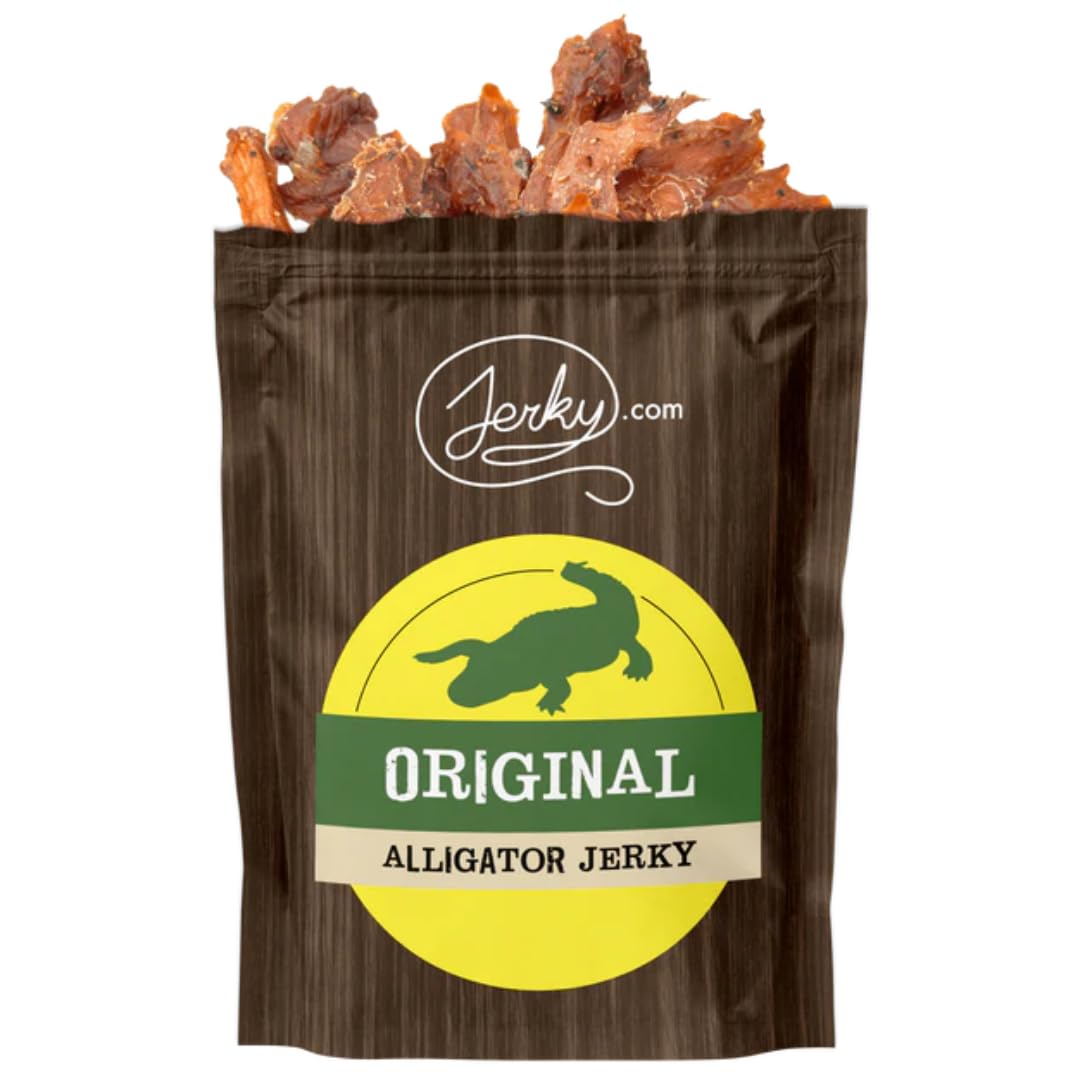 Jerky.com Original Buffalo Jerky 3-Pack - Exotic Jerky High Protein, Gluten-Free, All-Natural Exotic Snack - Premium Wild Game Meat - Perfect for Hiking, Camping, and On-the-Go 1.75oz (Pack of 3)