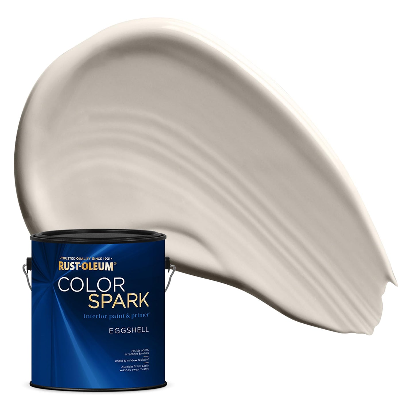 Rust-Oleum Color Spark Interior Paint and Primer in One, Eggshell, Black, 1 Gallon