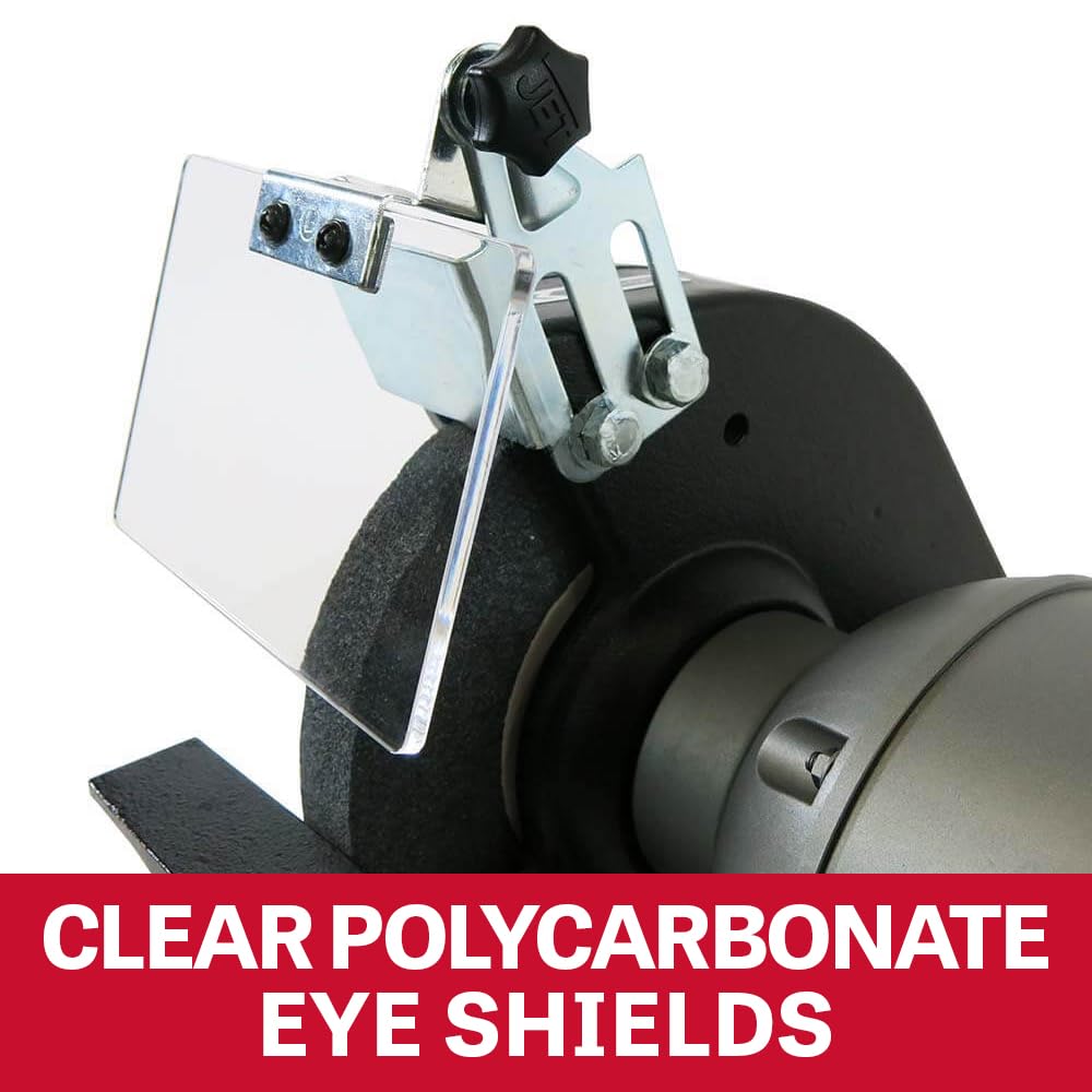 JET 8-Inch Industrial Bench Grinder, 3600 RPM, 1 HP, 115V 1Ph (Model IBG-8)