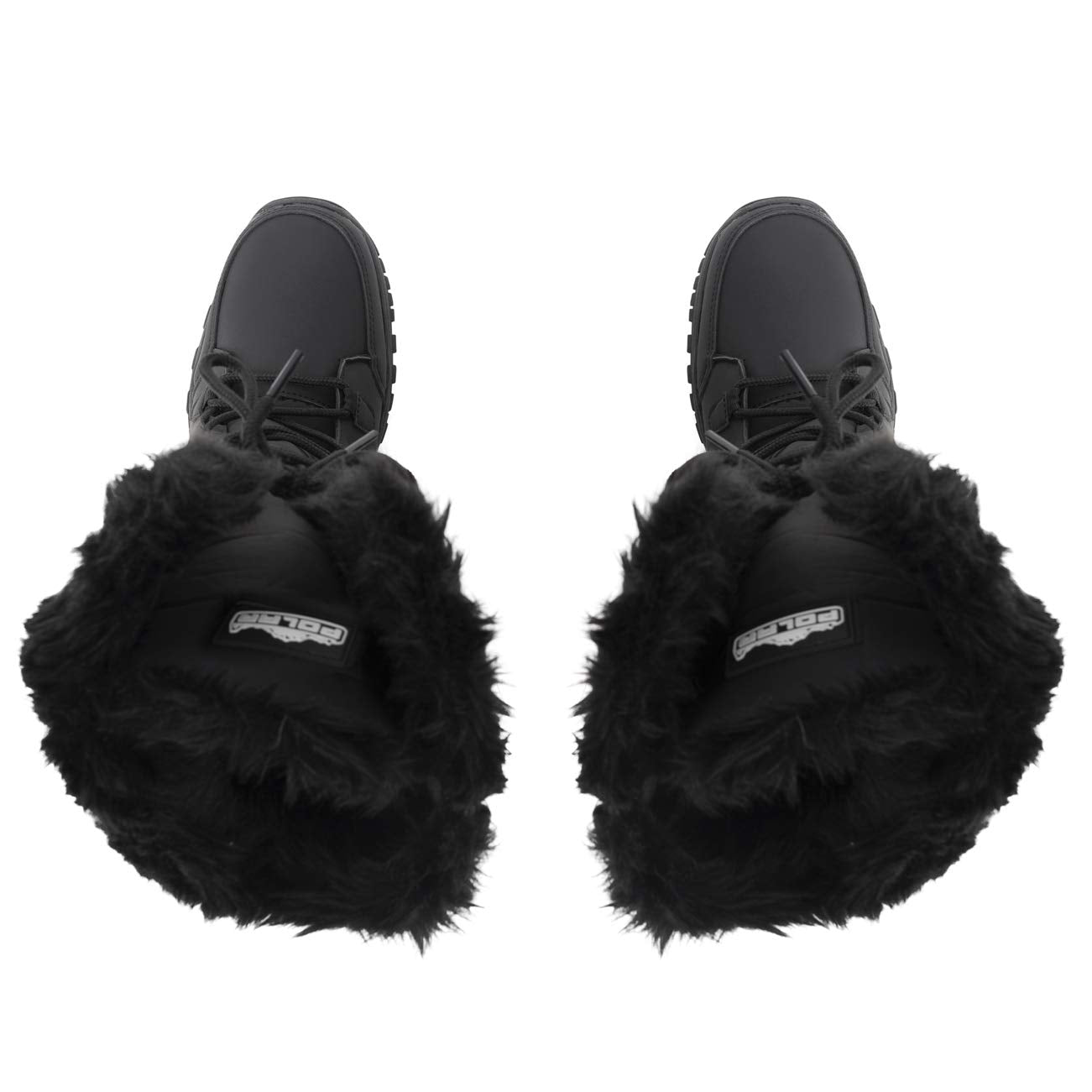 POLAR Womens Quilted Faux Fur Cuff Winter Duck Rubber Sole Durable Snow Rain Outdoor Boots