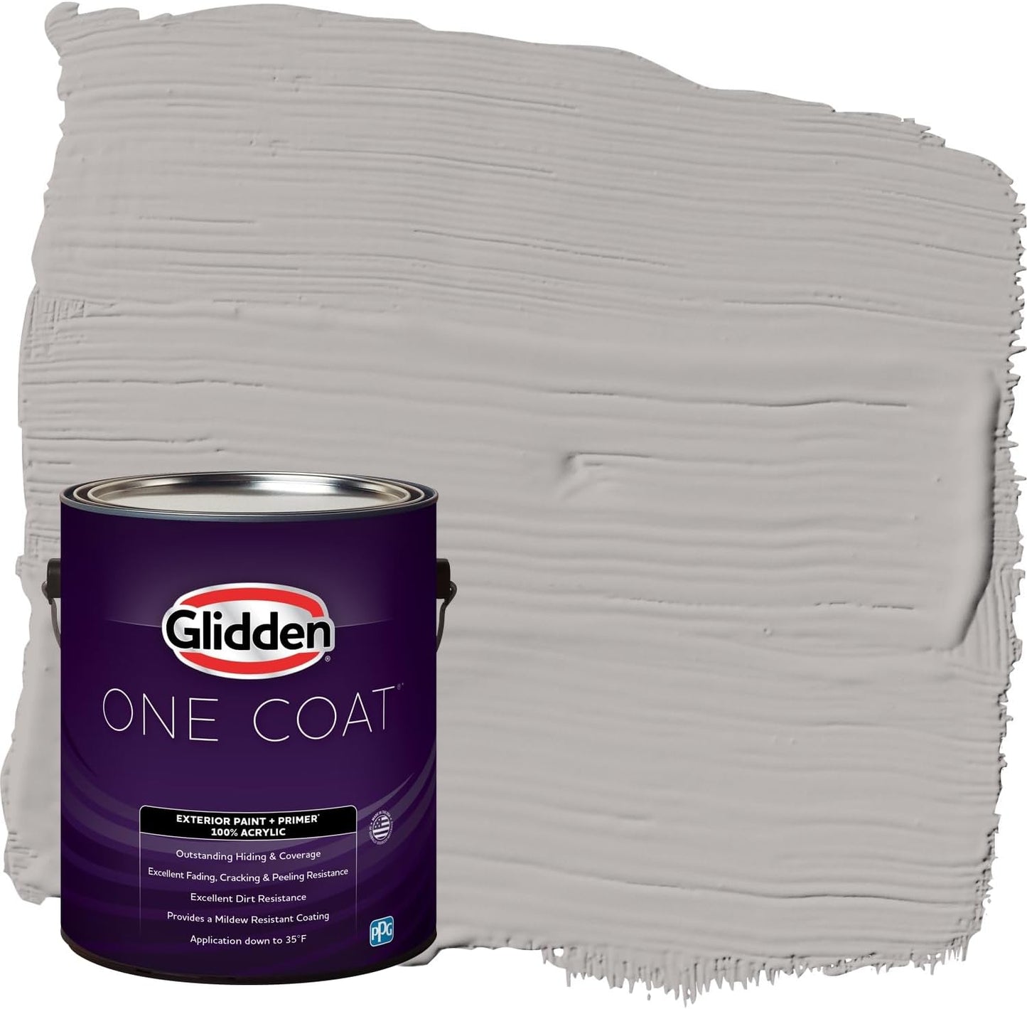 Glidden Exterior Paint + Primer: Black/Black Magic, One Coat, Satin, 1-Gallon