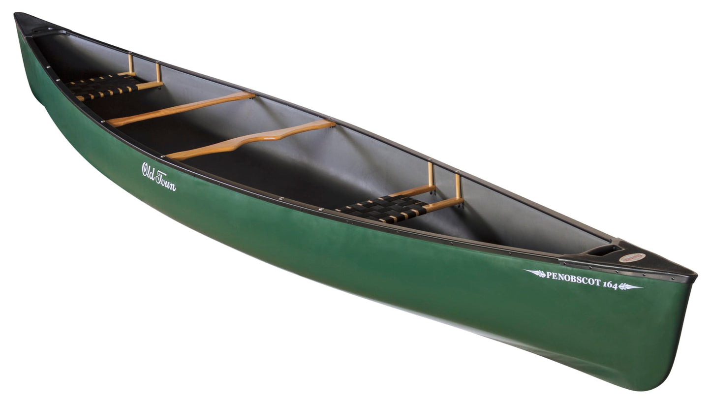 Old Town Penobscot 164 Touring Canoe, 2 Person, 16 ft 3.96 in, Green