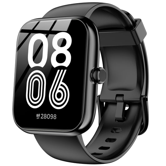 Smart Watch with Alexa Built-in, 1.83" HD Touchscreen, Bluetooth Calling Fitness Tracker, Health Monitor Heart Rate/Sleep Tracking, IP68 Waterproof, 120+ Sports Modes for Android iPhone (Black)