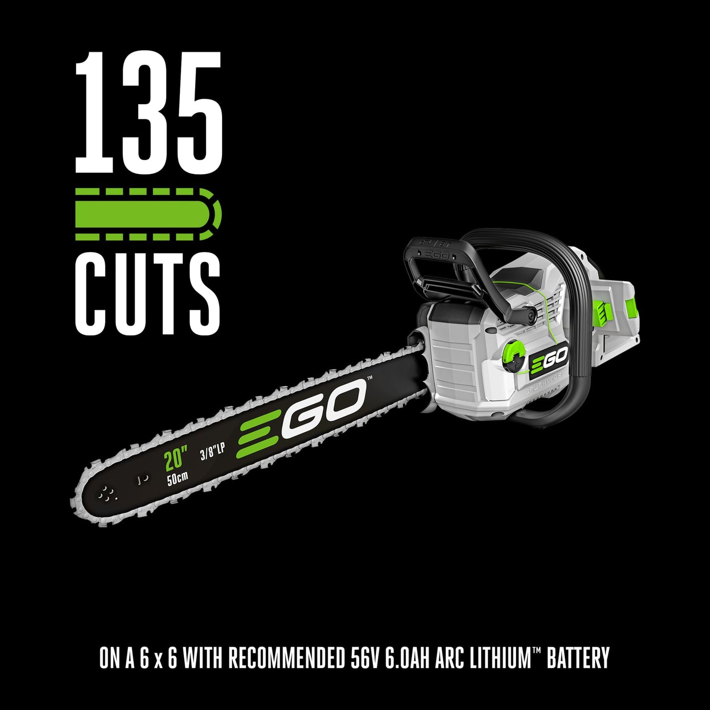 EGO POWER+ Chain Saw, 20” Battery Powered Chainsaw, Electric Cordless, Battery and Charger Not Included – CS2000