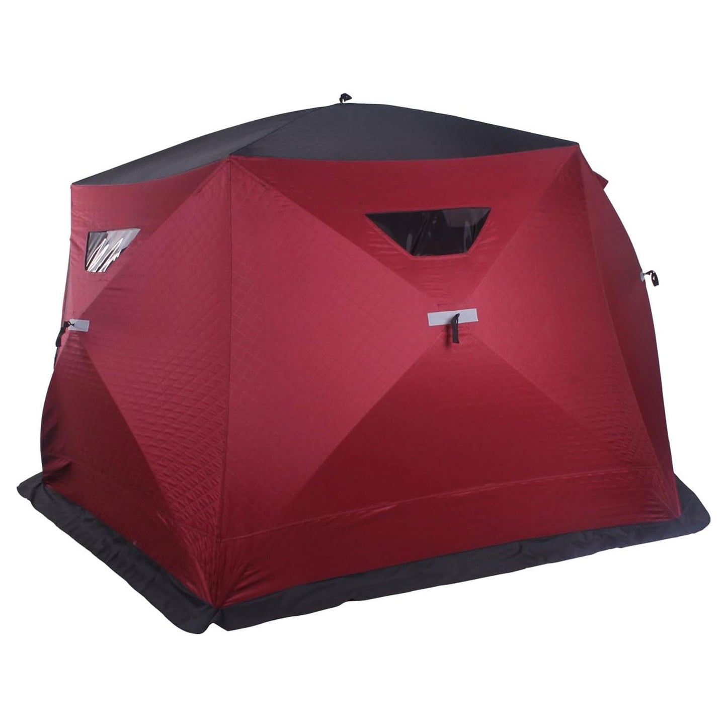 THUNDERBAY Ice Cube Series Pop-Up Hub-Style Ice Fishing Shelter, 68-112 Square Feet of Fishable Area, Portable 6-8 Person Ice Shanty