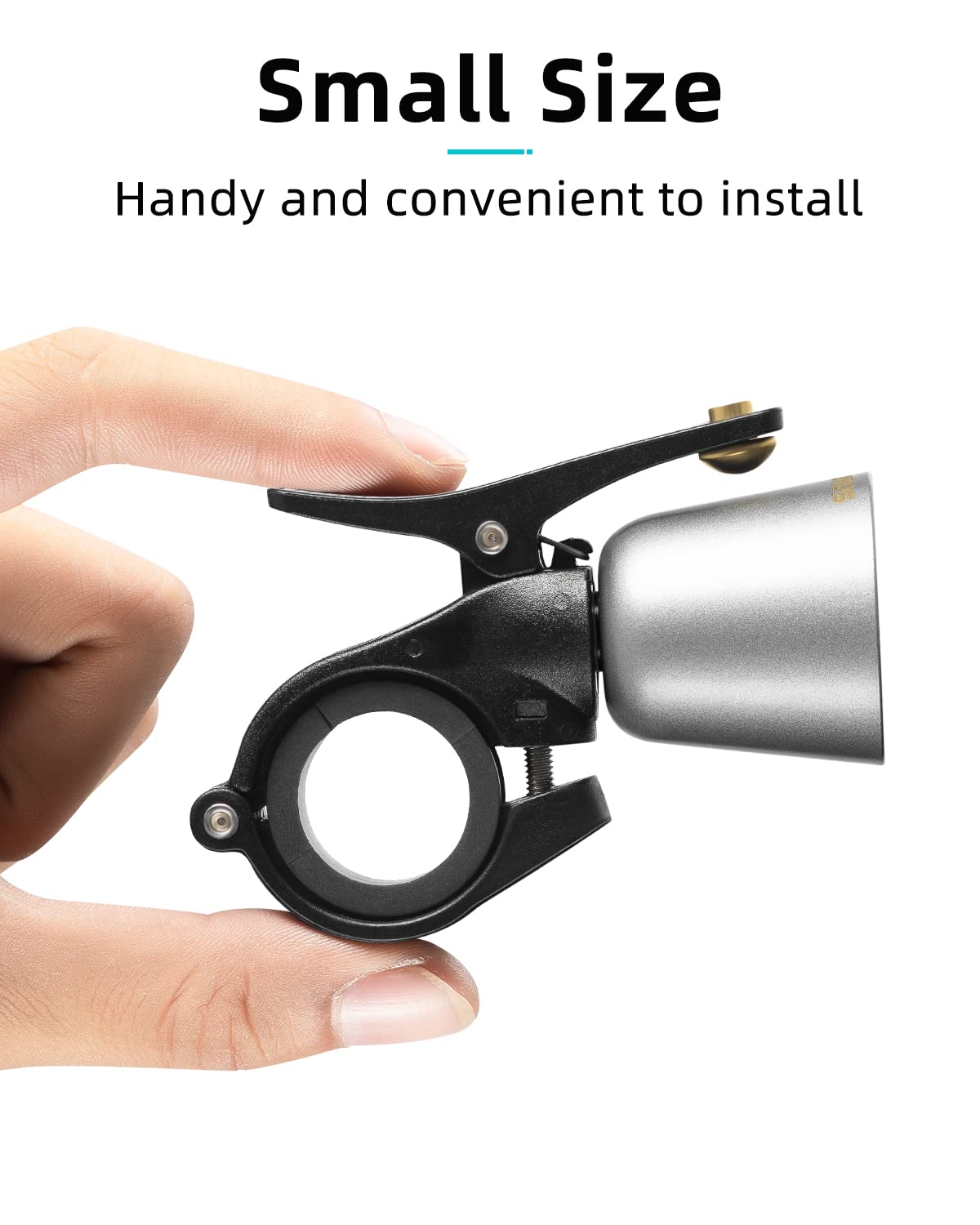 ROCKBROS Bike Bell Classic Bicycle Bell Mountain Bike Bells for Adults with Loud Sound and Fit for 0.87-1.25in/22.2-31.8mm Bicycle Handlebars