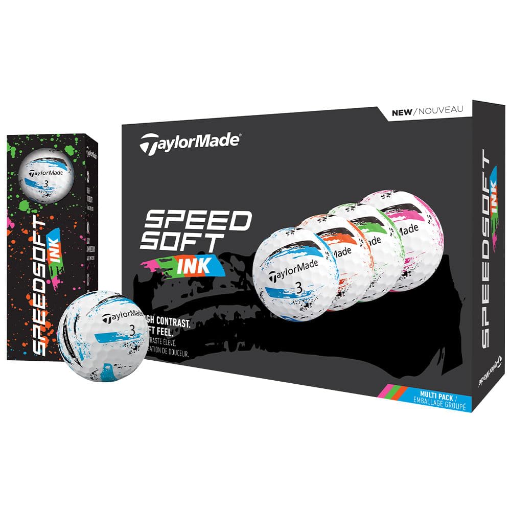 TaylorMade Golf Speed Soft Ink Multi Pack Golf Balls