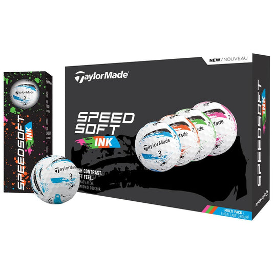 TaylorMade Golf Speed Soft Ink Multi Pack Golf Balls