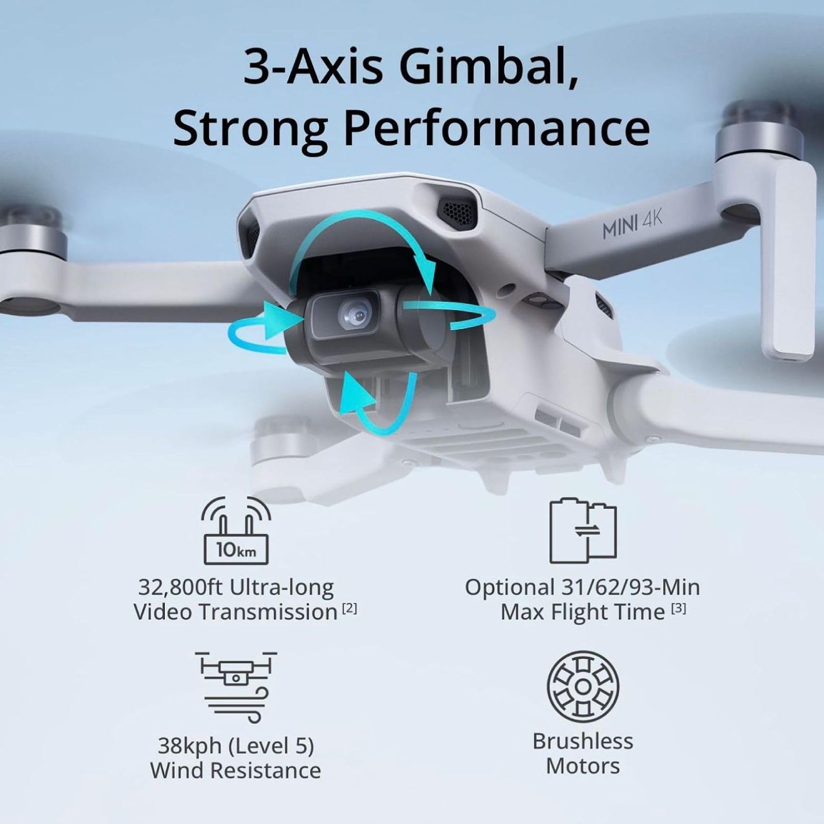 DJI Mini 4K Camera Drone Combo, Drone with 4K UHD Camera for