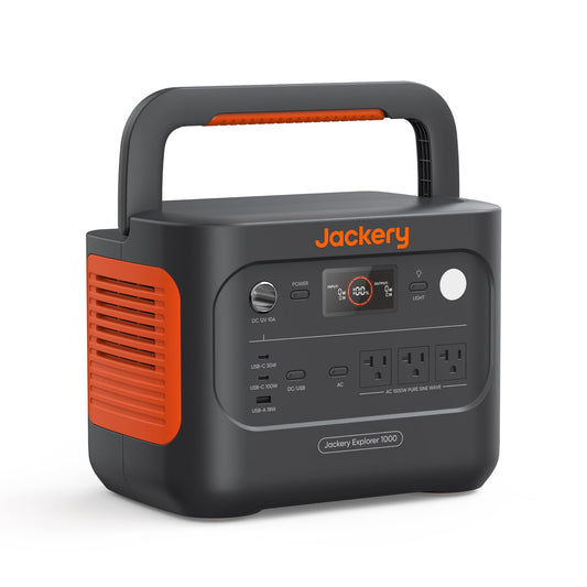 Jackery Solar Generator 1000 v2 with 200W Solar Panel,1070Wh Portable Power Station LiFePO4 Battery,1500W AC/100W USB-C Output, 1Hr Fast Charge for Outdoor,Off-Grid Living,RV,Emergency