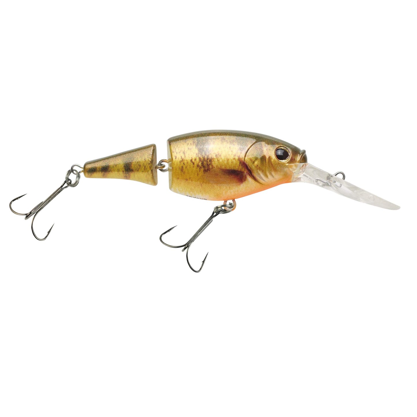 Berkley Flicker Shad Jointed Crankbait, 2 Pack, Red Tiger, 1/3 oz, 2 3/4in, 7'-9' Dive Depth