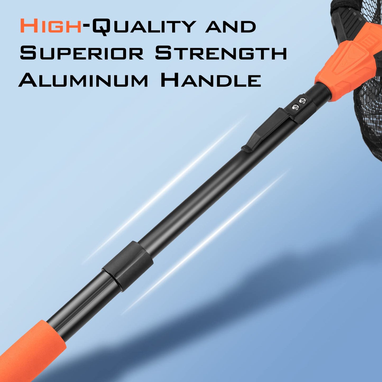 KastKing Pontus Fishing Net, Foldable & Lightweight Landing Net with Built in Length Scale, Strength Aluminum Handle, Fishing Gear and Gift for Men