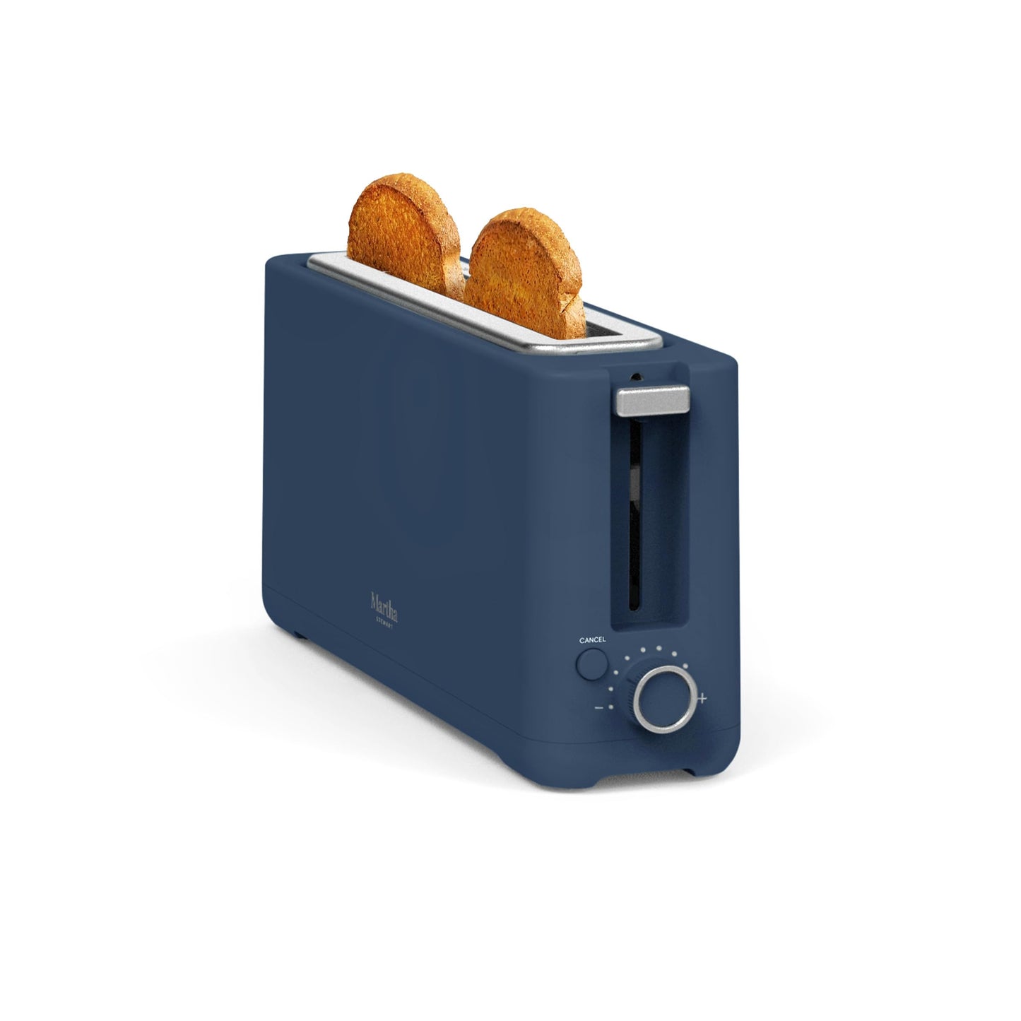 Martha Stewart 2 Slice Long Slot Toaster, Extra Wide for Sourdough & Bagels, 10 Setting Shade Control, Removable Crumb Tray, Self-Centering Design, Defrost/Reheat, Cancel, Slim Space-Saving, Honeydew