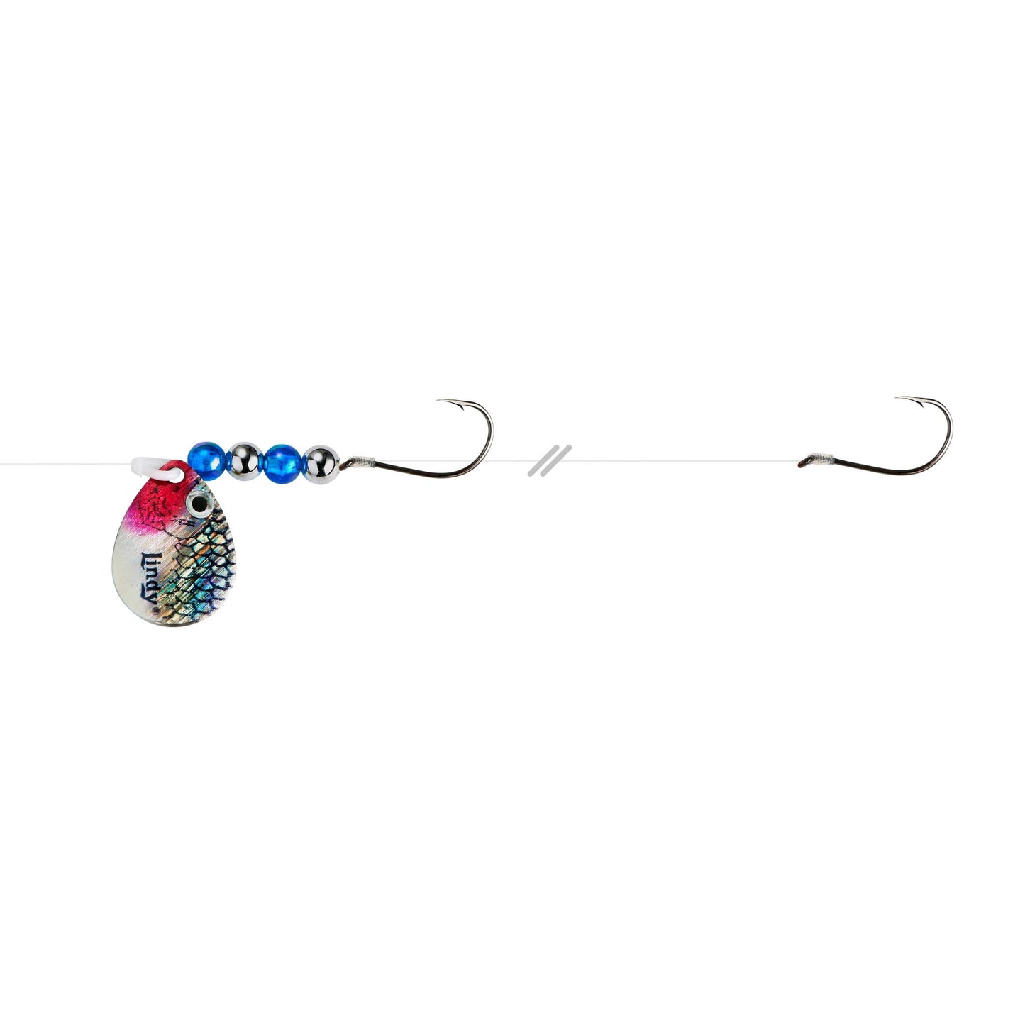 Lindy Colorado Blade Crawler Harness Spinner Fishing Lure with Holographic Blades and Hand-Selected Bead Patterns