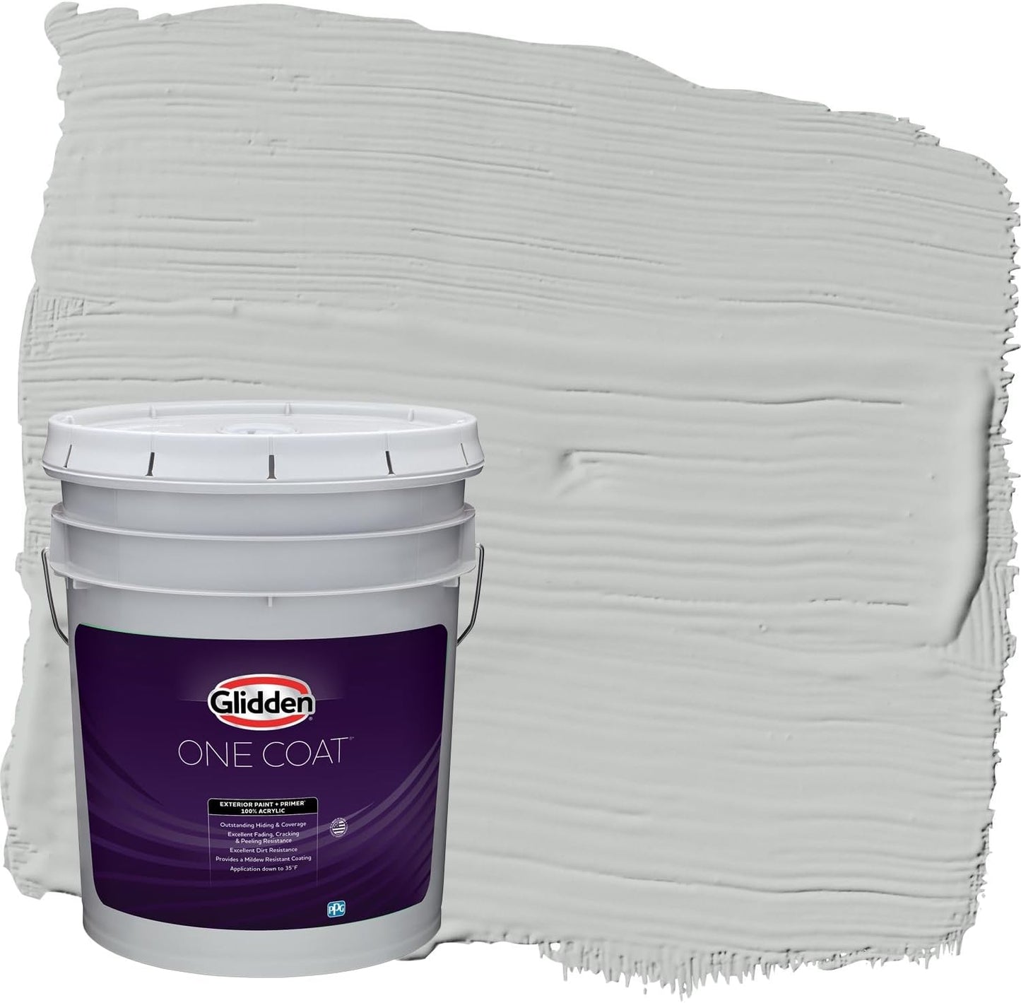 Glidden Exterior Paint + Primer: Black/Black Magic, One Coat, Satin, 1-Gallon