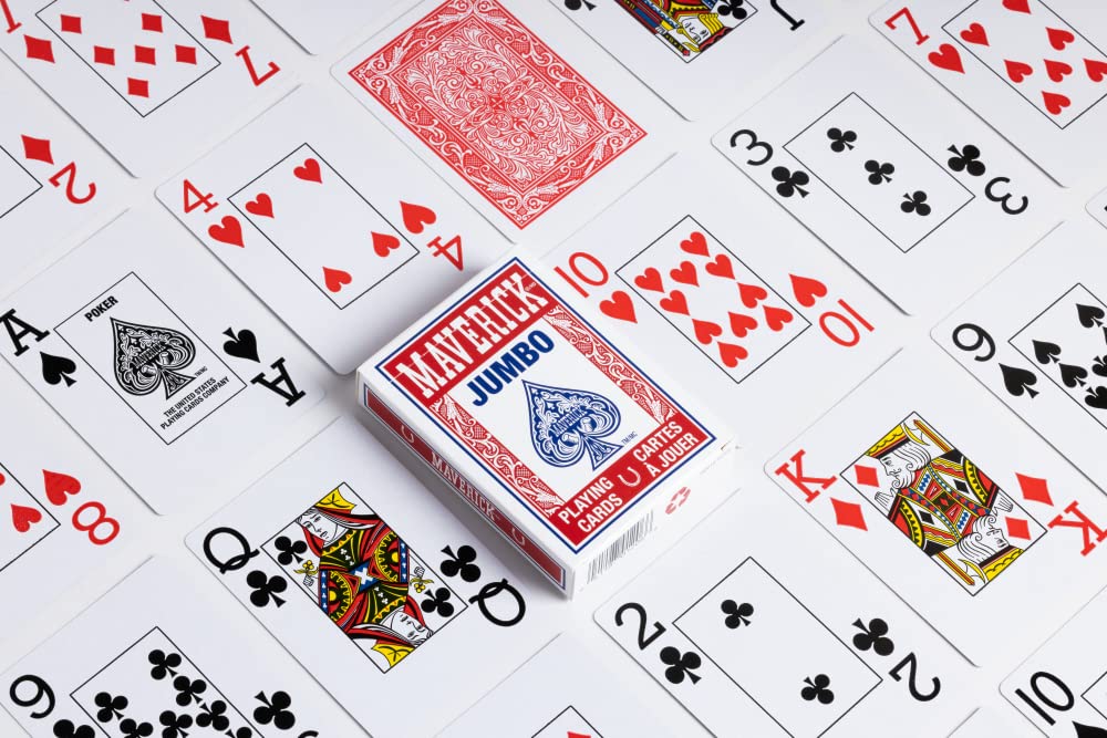 Maverick Jumbo 12 Pack Playing Cards , Blue