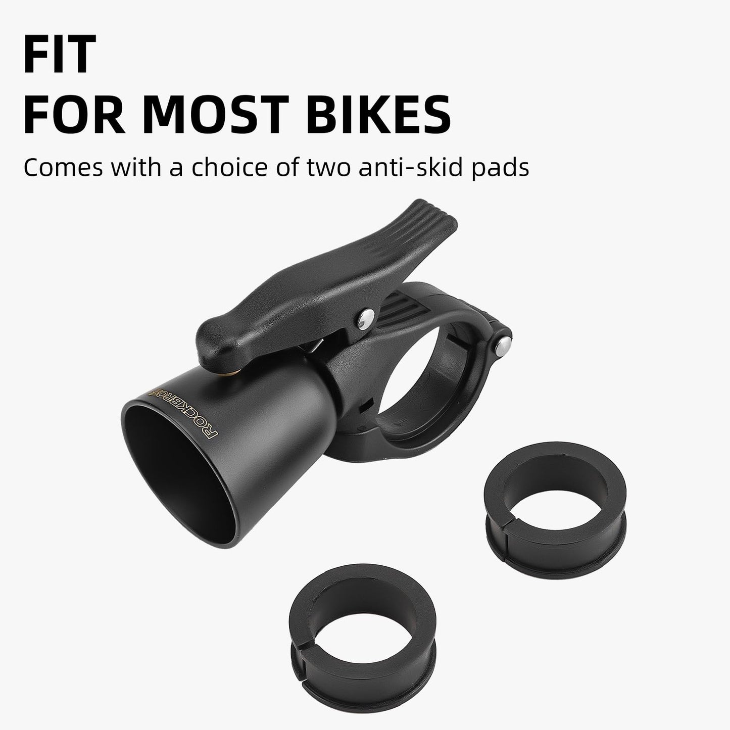 ROCKBROS Bike Bell Classic Bicycle Bell Mountain Bike Bells for Adults with Loud Sound and Fit for 0.87-1.25in/22.2-31.8mm Bicycle Handlebars