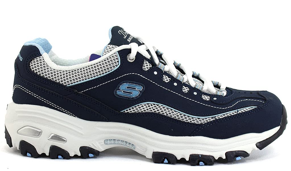 Skechers Women's D'Lites-Life Saver Memory Foam Lace-up Sneaker