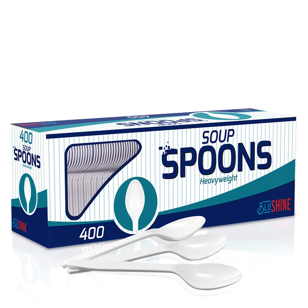 400 Pack Extra Heavyweight Disposable White Plastic Forks - Heavy Duty White Cutlery-Utensils, Parties, Dinners, Catering Services, Family Gatherings