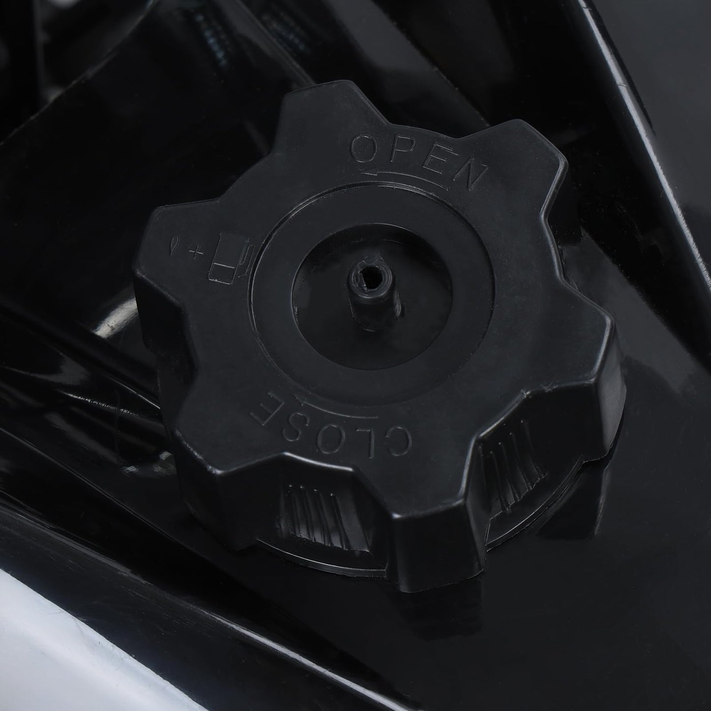 Gas ATV 4 Wheeler 49CC Go Kart 2-Stroke Mini Gas 4 Wheeler for Kids 4WD Ride On Toys Car ATV Quads Play Car with Front &Rear Disc Brake, LED Headlights,50/MPH Maximum Speed Black