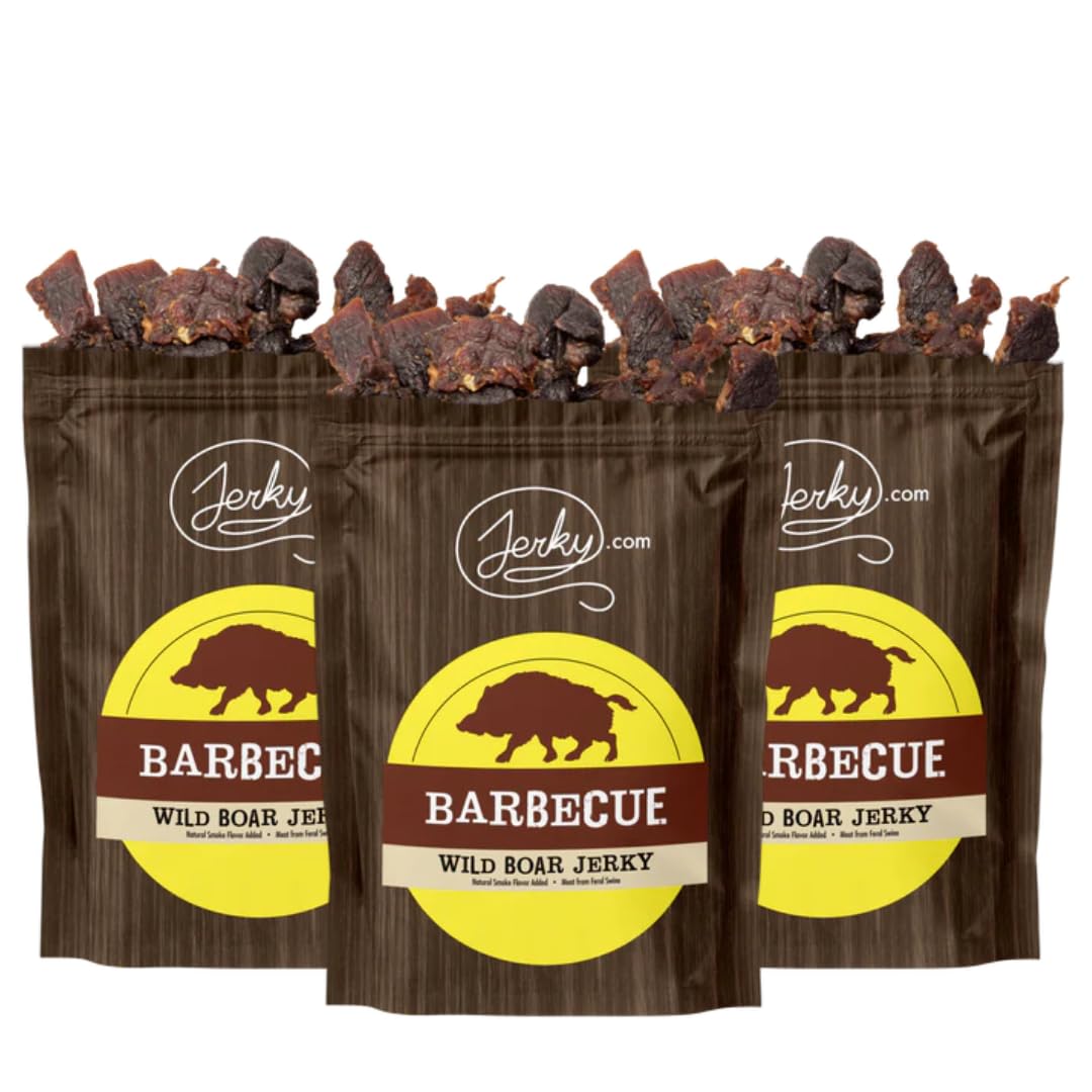 Jerky.com Original Buffalo Jerky 3-Pack - Exotic Jerky High Protein, Gluten-Free, All-Natural Exotic Snack - Premium Wild Game Meat - Perfect for Hiking, Camping, and On-the-Go 1.75oz (Pack of 3)