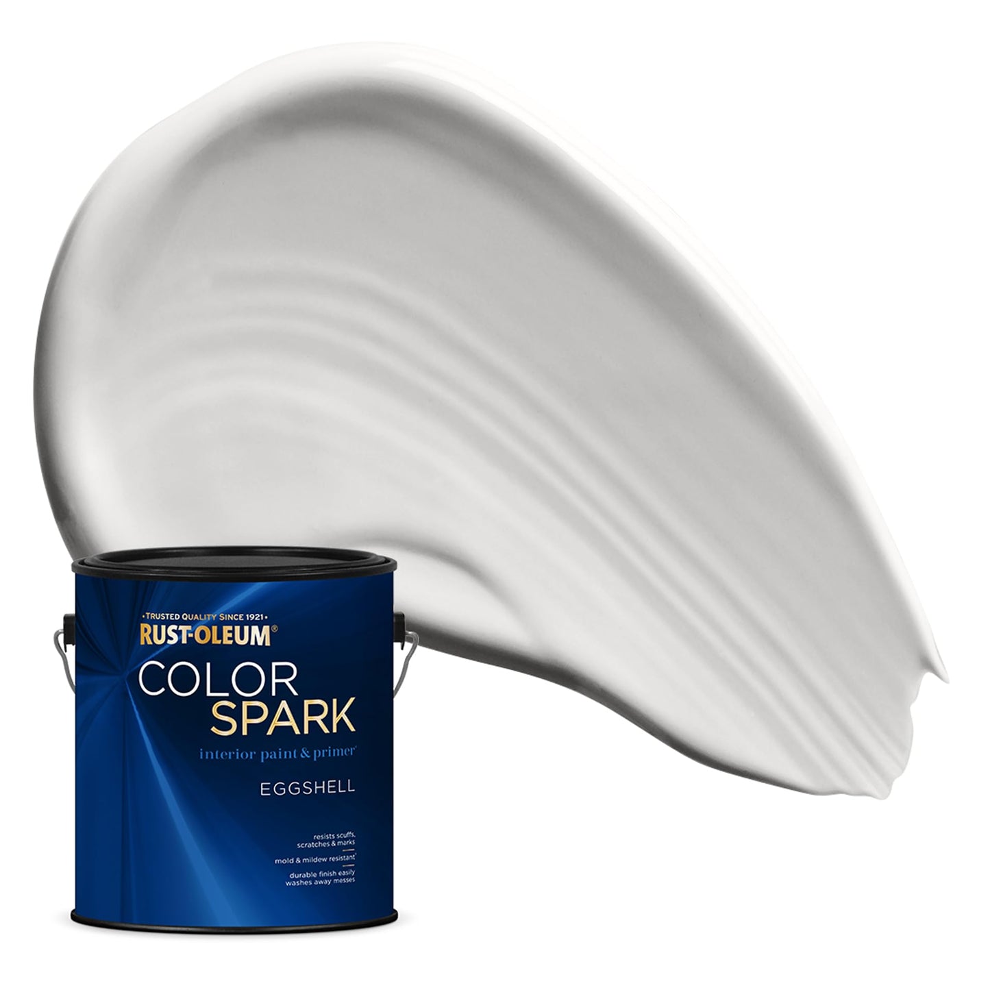 Rust-Oleum Color Spark Interior Paint and Primer in One, Eggshell, Black, 1 Gallon