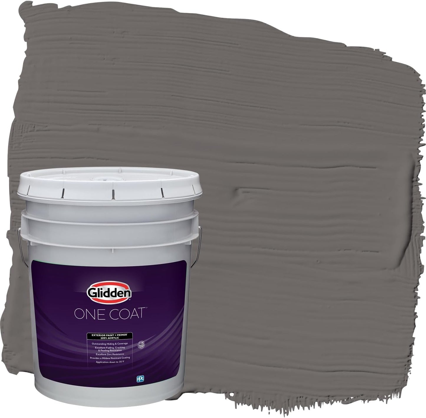 Glidden Exterior Paint + Primer: Black/Black Magic, One Coat, Satin, 1-Gallon