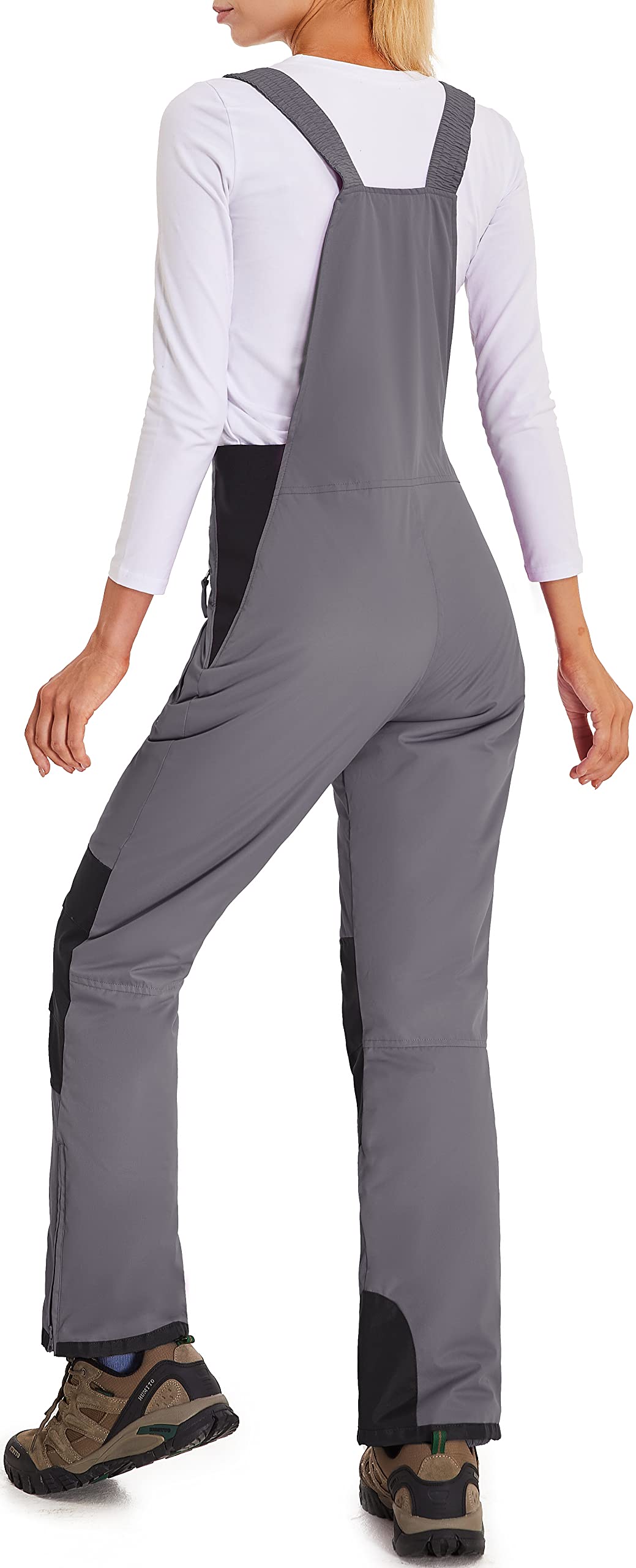 BenBoy Women's Snow Bibs Ski Waterproof Windproof Insulated Overalls Ripstop Snowboard Pants Winter