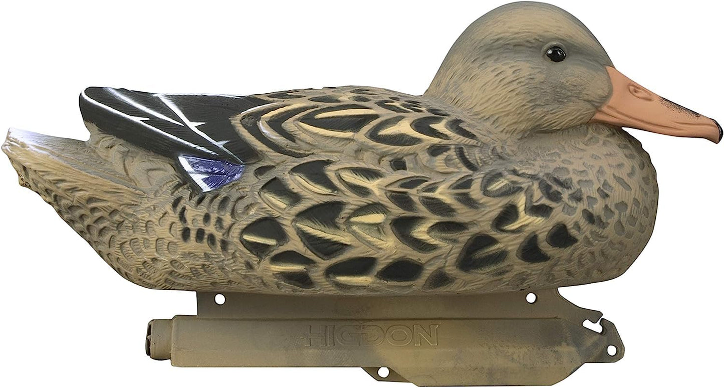 Higdon Outdoors Standard Mallard Duck Decoys | Ultra Realistic Drake & Hen Decoys for Waterfowl Hunting | Foam-Filled & Non-Foam-Filled | 12pk & 6pk Available