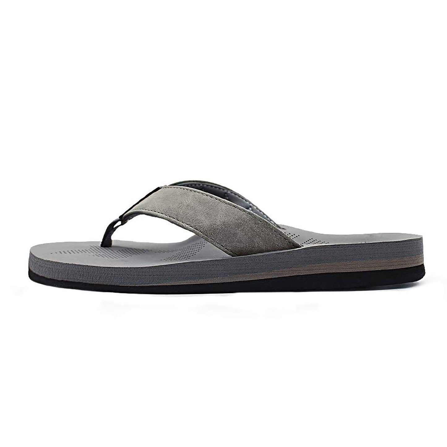 Men Sandals Flip Flop with Orthotic Arch Support Athletic Slide Sandals for Men with Soft Cushion Footbed