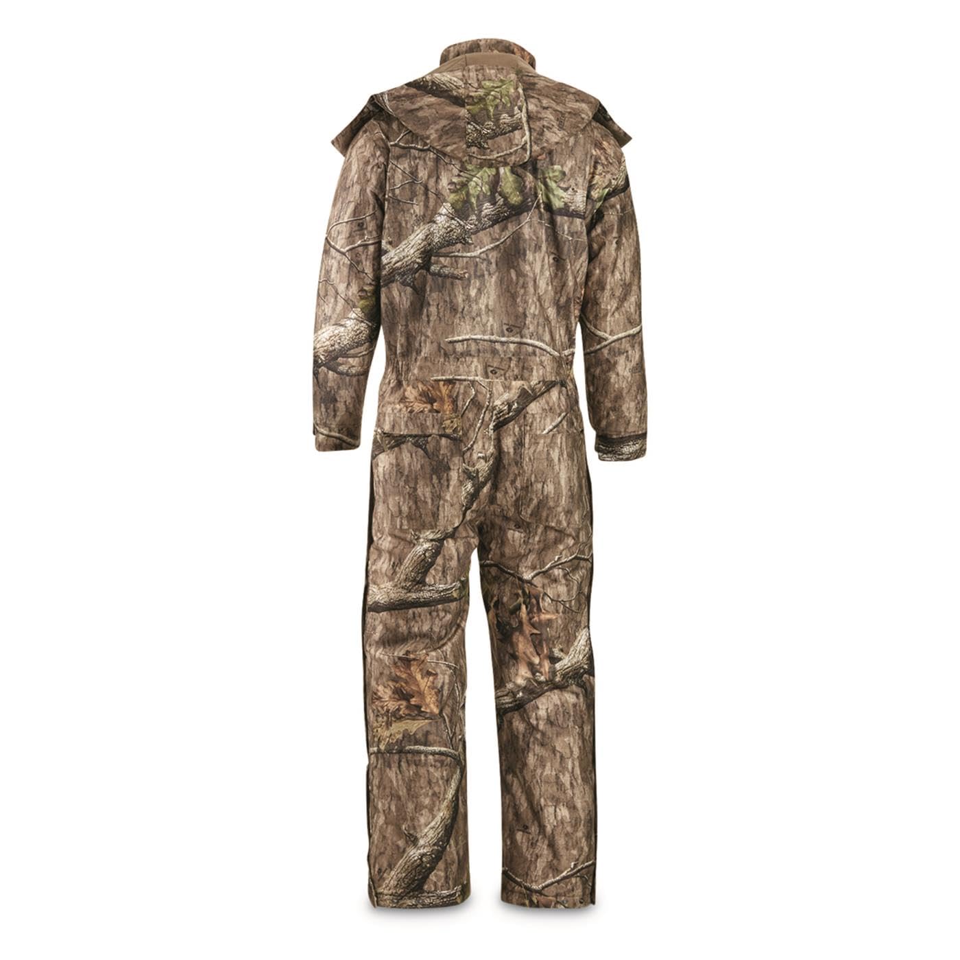 Guide Gear Men's Dry Waterproof Hunting Coveralls with Hood, Insulated Camo Hunt Overalls