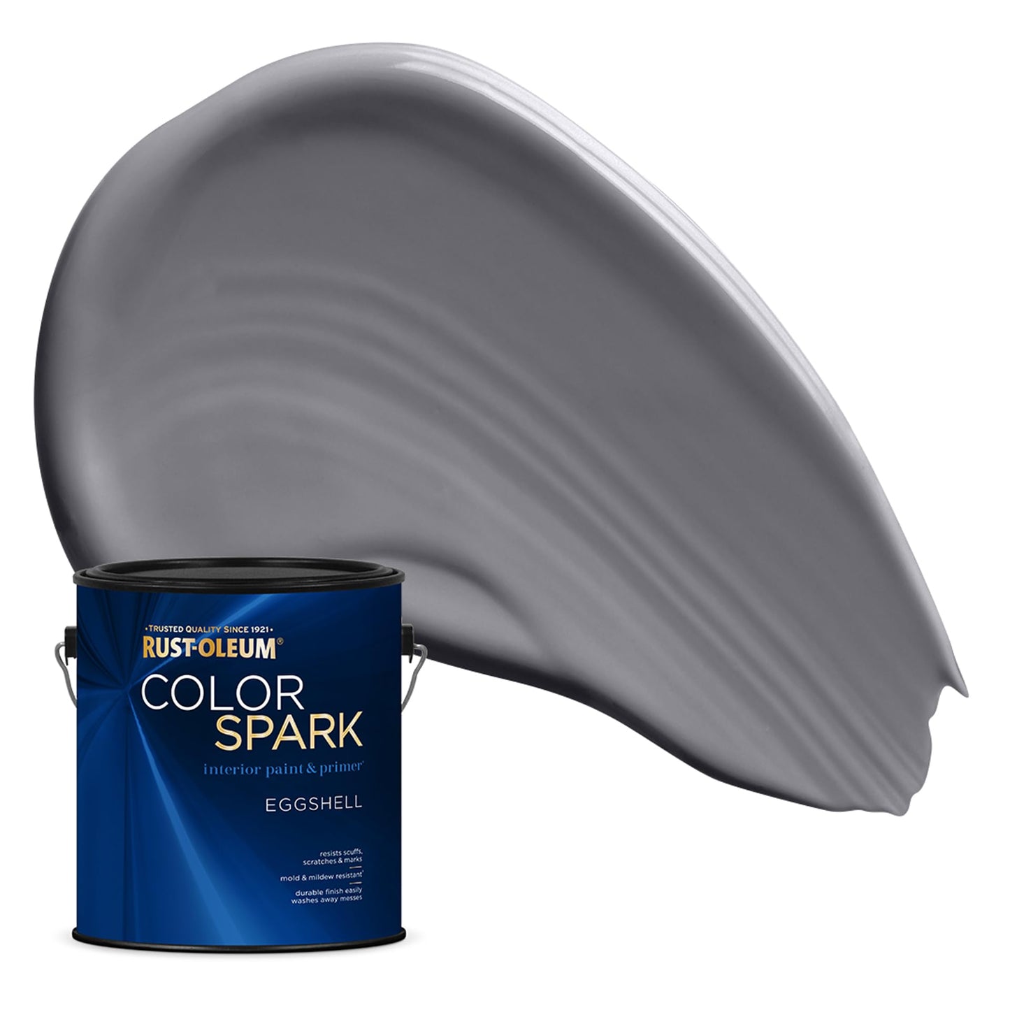 Rust-Oleum Color Spark Interior Paint and Primer in One, Eggshell, Black, 1 Gallon