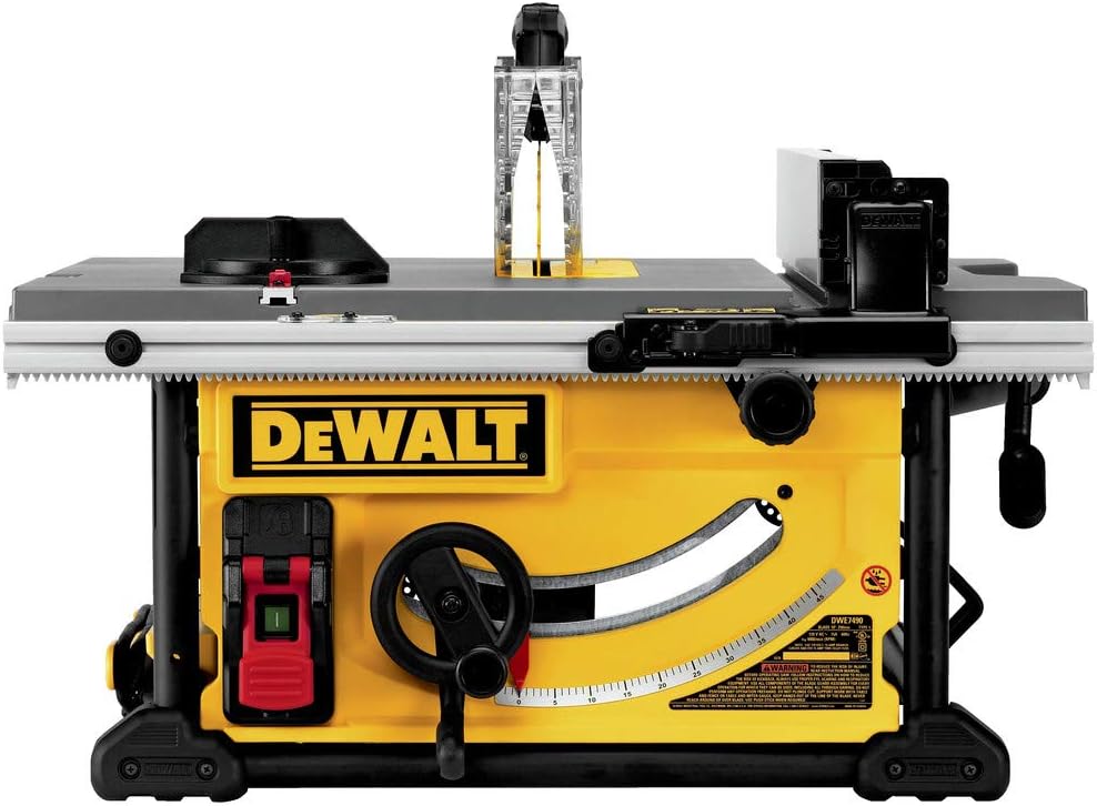 DEWALT 10-Inch Table Saw with Rolling Stand, 32-1/2-Inch Rip Capacity (DWE7491RS)