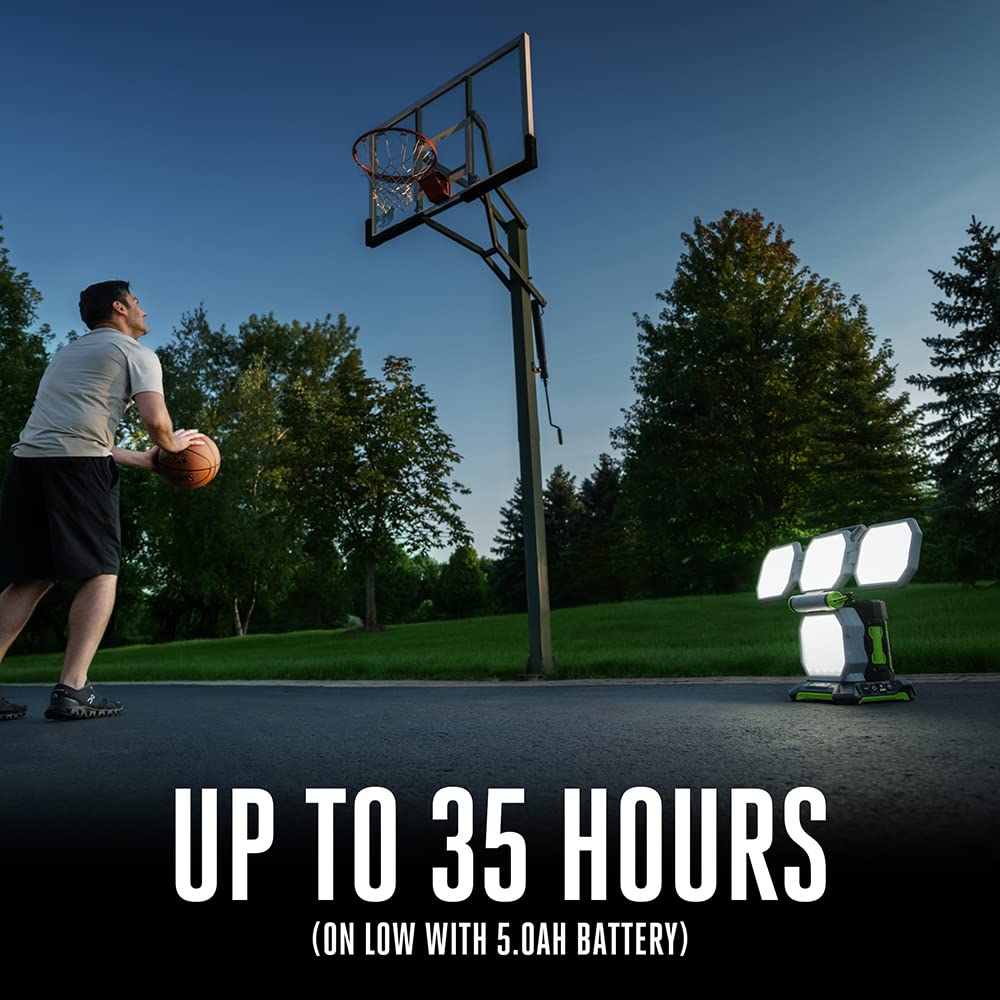 EGO Power+ LT1000 Portable Area Light, 5 Brightness Settings, Up to 10,000 Lumens, Battery and Charger not Included