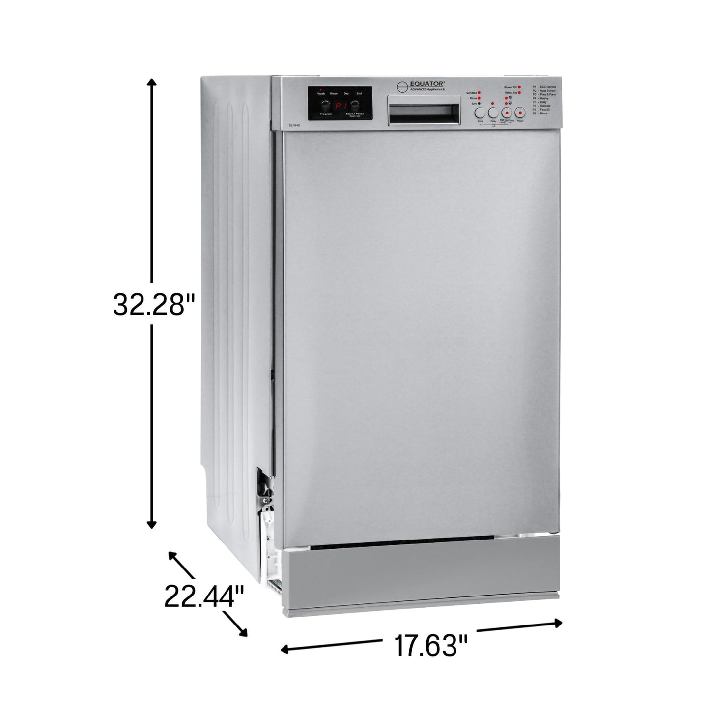 Equator TINY HOME ULTRA COMPACT APPLIANCE PACK- Combo Washer-Dryer+Dishwasher+Cooking Range+Refrigerator+Microwave