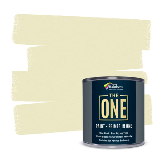 THE ONE Paint & Primer: Most Durable All-in-One Furniture Paint, Cabinet Paint, Front Door Paint, Wall Paint, Bathroom, Kitchen - Fast Drying Craft Paint Interior & Exterior (Black, Matte, 1 Liter)